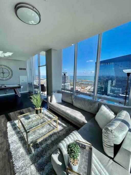 Penthouse In South Loop Chicago Apartment Luaran gambar